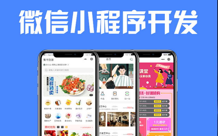 电商汽车外卖教育美容汽车新闻星座生活团购全平台小程序开发定制